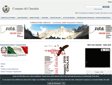 Tablet Screenshot of comune.cimolais.pn.it